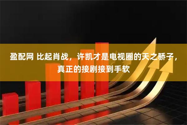 盈配网 比起肖战，许凯才是电视圈的天之骄子，真正的接剧接到手软